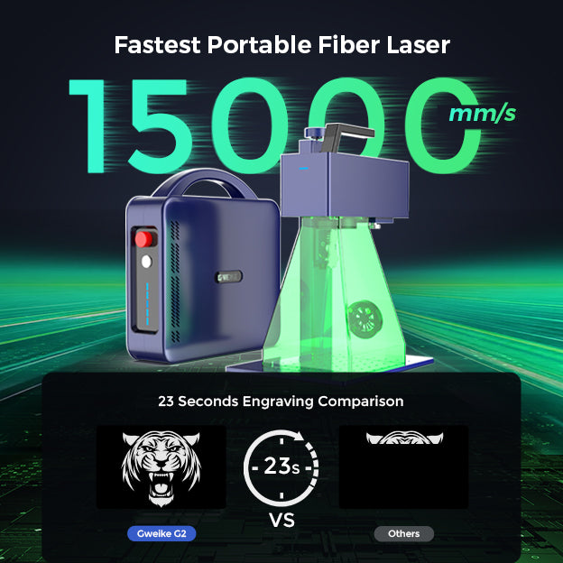 Grabador láser de fibra de metal y plástico G2 20 W