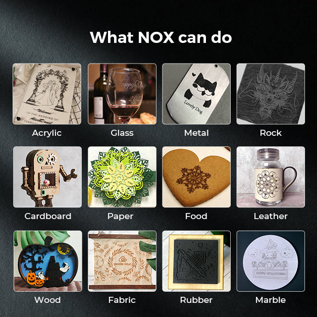 Cortadora y grabadora láser de CO2 de (50 W) NOX