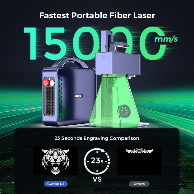 Grabador láser de fibra de metal y plástico G2 20 W